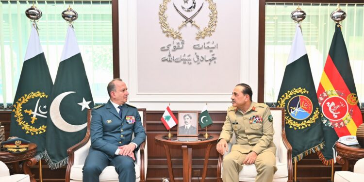 Lebanese Army Chief Meets Asim Munir