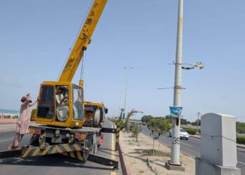 Gwadar Solar streetlight project completed