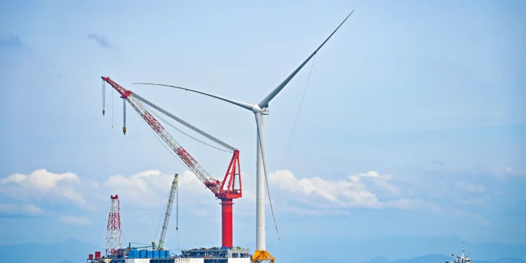 China contributes 78% to offshore wind capacity
