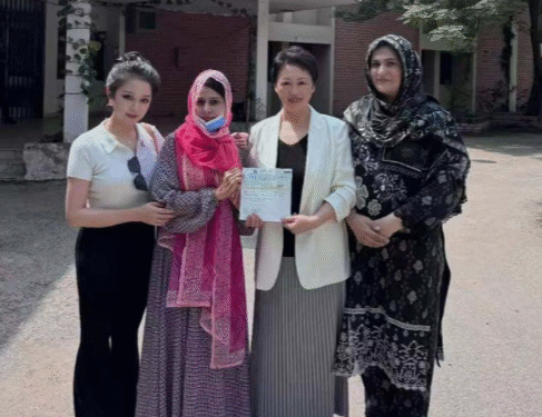 Chinese Firm Rewards Hero PIMS Nurse with Rs1m